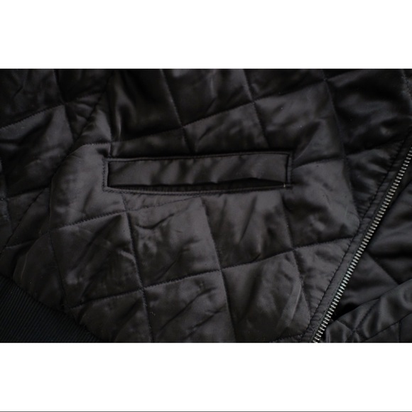 Coach Black and Leopard Print Bomber Jacket - Picture 7 of 8